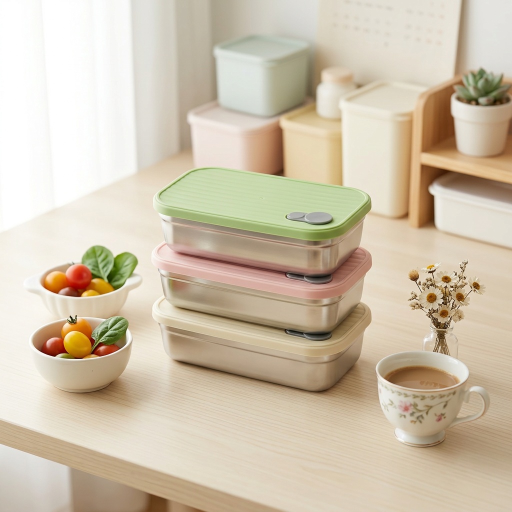 Meal Prep Lunch Boxes - صندوق غداء من الفولاذ المقاوم للصدأ،