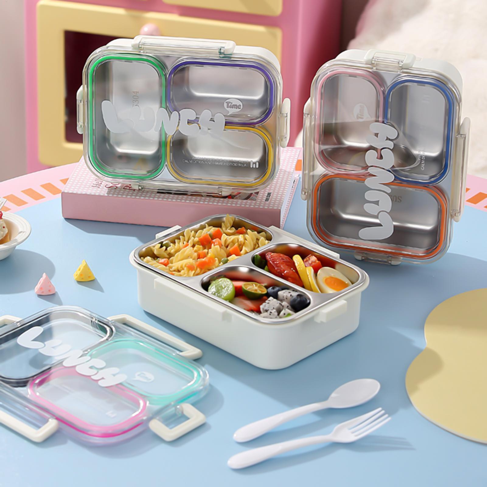 Meal Prep Lunch Boxes - صندوق غداء من الفولاذ المقاوم للصدأ