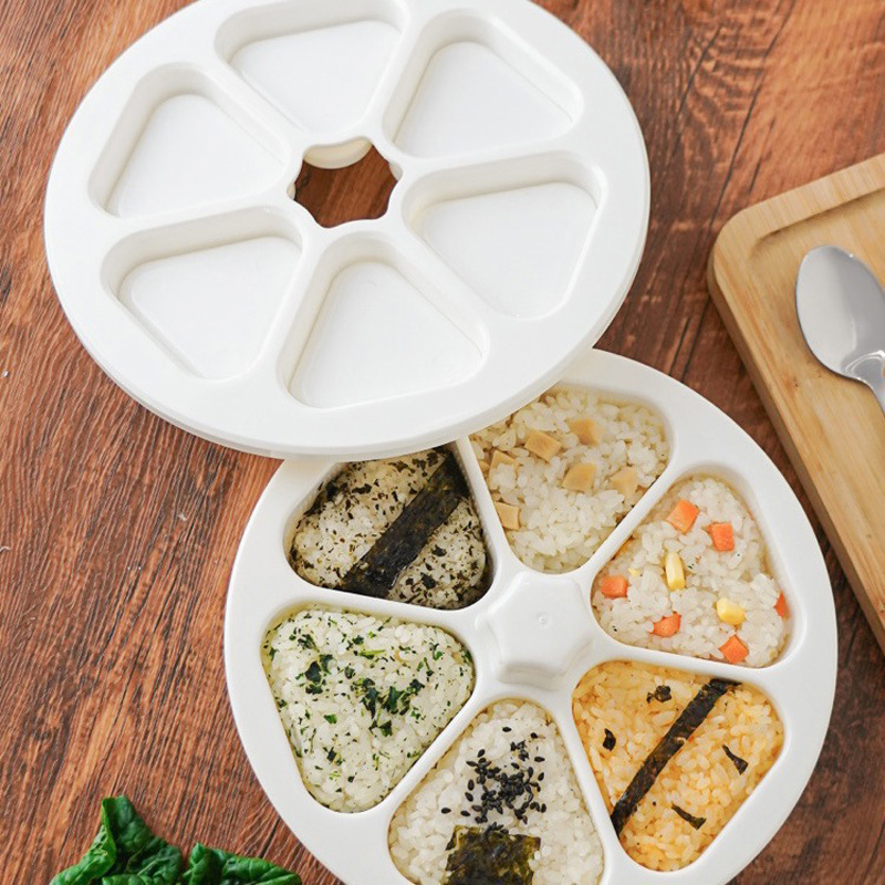 Rice Ball Mold - 6 في 1 صندوق صانع السوشي