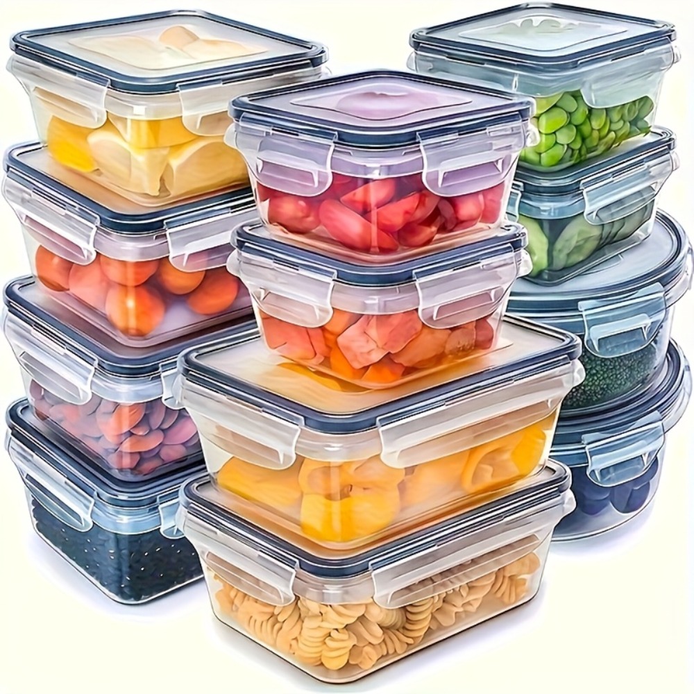 Meal Prep Organizer - حاوية طعام محكمة الإغلاق مع غطاء،