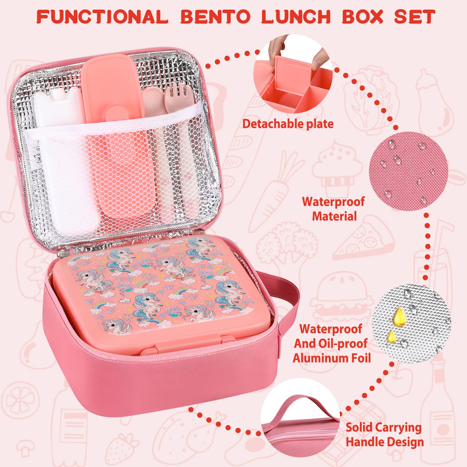 صندوق غداء بينتو للأطفال مع جر - مراجعة Meal Prep Lunch Boxes وسعره