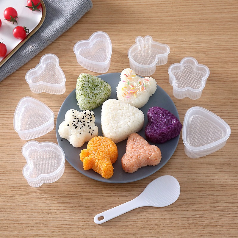 أدوات صنع السوشي على شكل مثلث، - مراجعة Rice Ball Mold وسعره