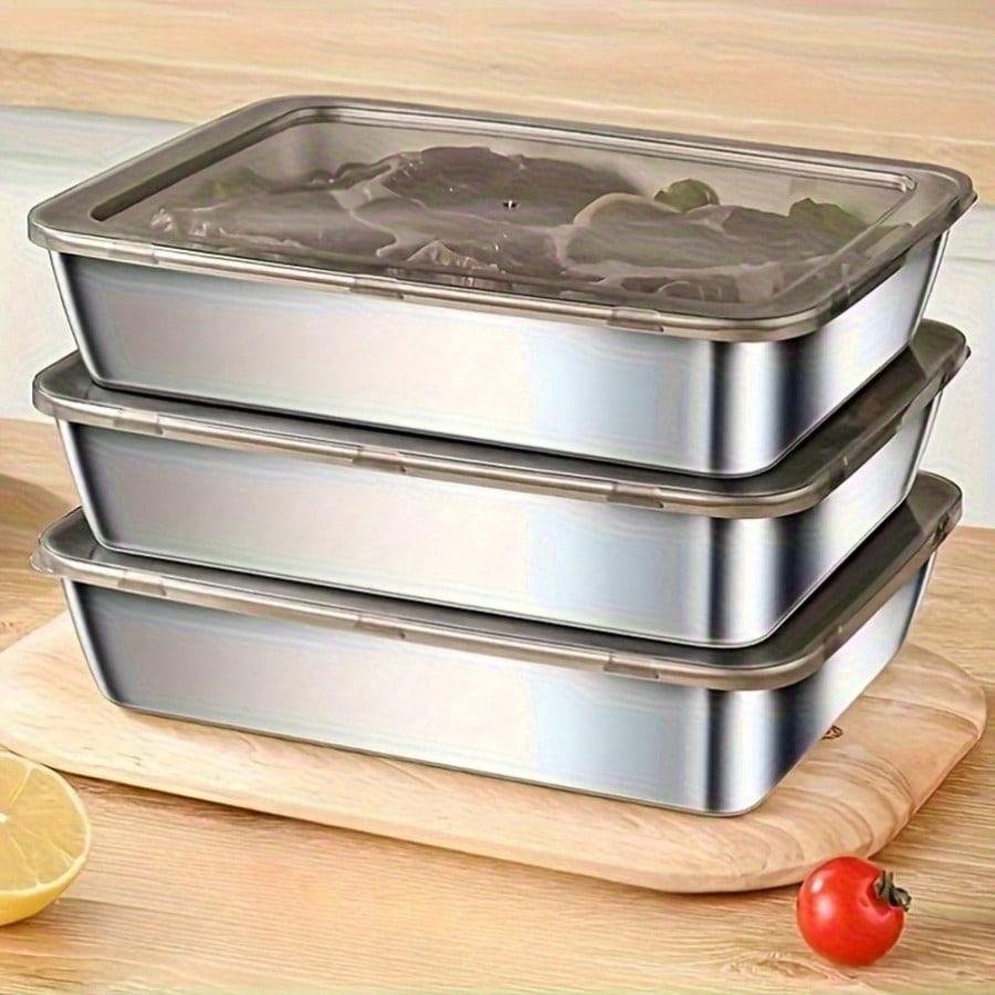 6 قطع (3 صناديق + 3 أغطية) من  - مراجعة Meal Prep Lunch Boxes وسعره