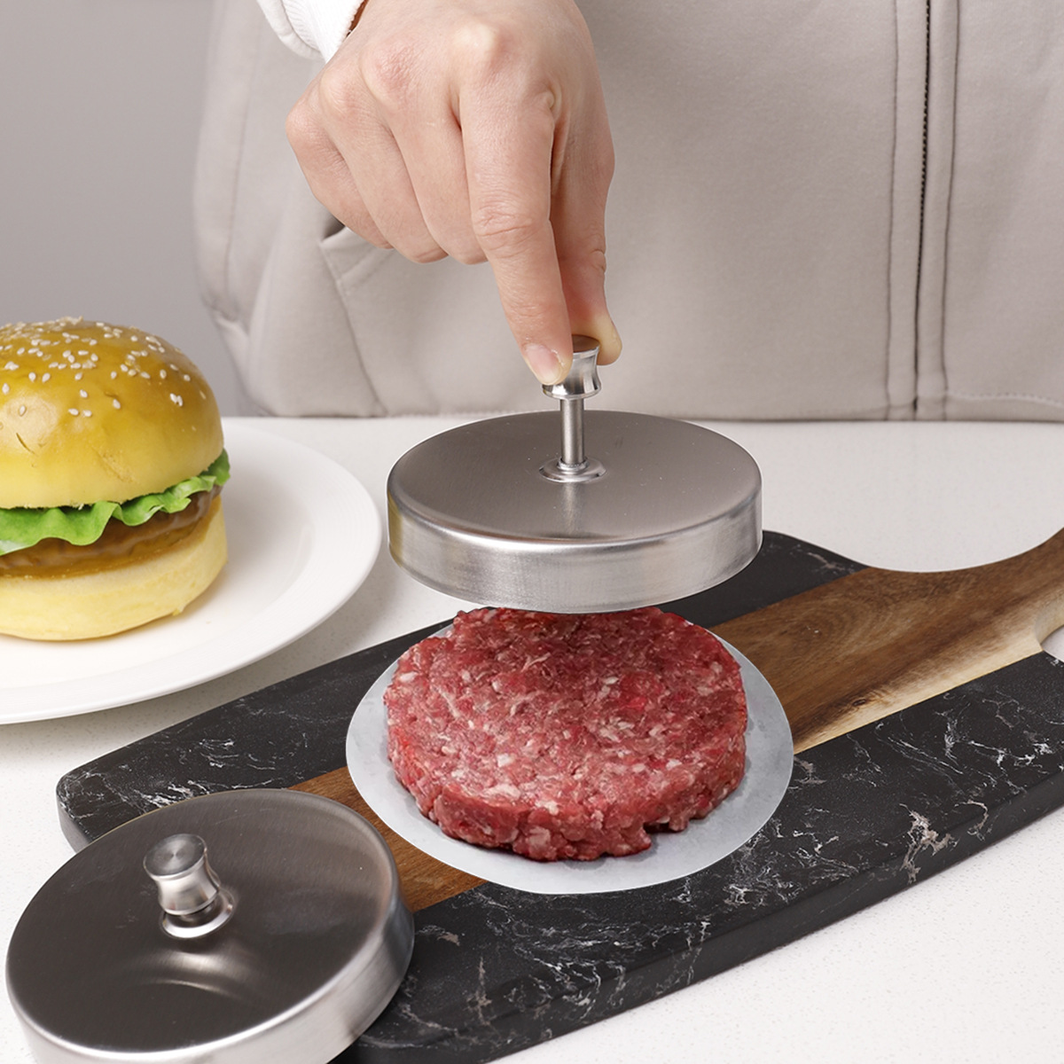 قالب برجر من الفولاذ المقاوم ل - مراجعة Rice Ball Mold وسعره