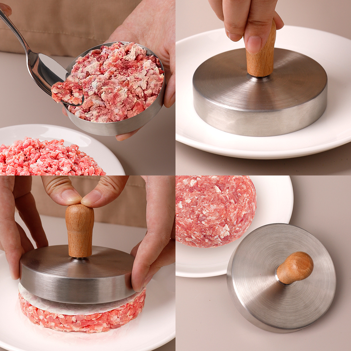 قالب برجر من الفولاذ المقاوم ل - مراجعة Rice Ball Mold وسعره