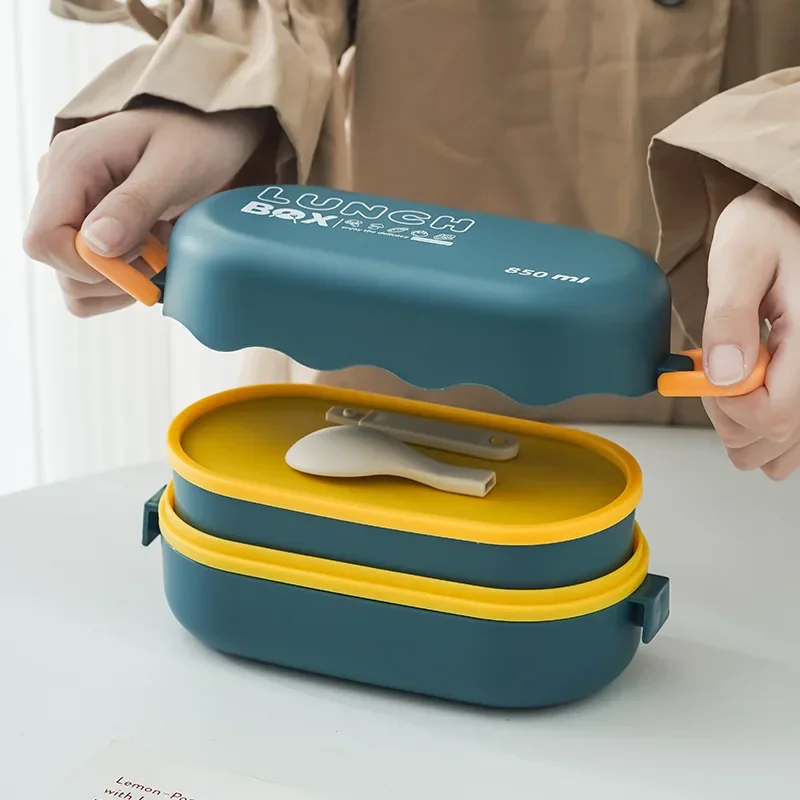 صندوق غداء بلاستيكي مزدوج الطب - مراجعة Meal Prep Lunch Boxes وسعره