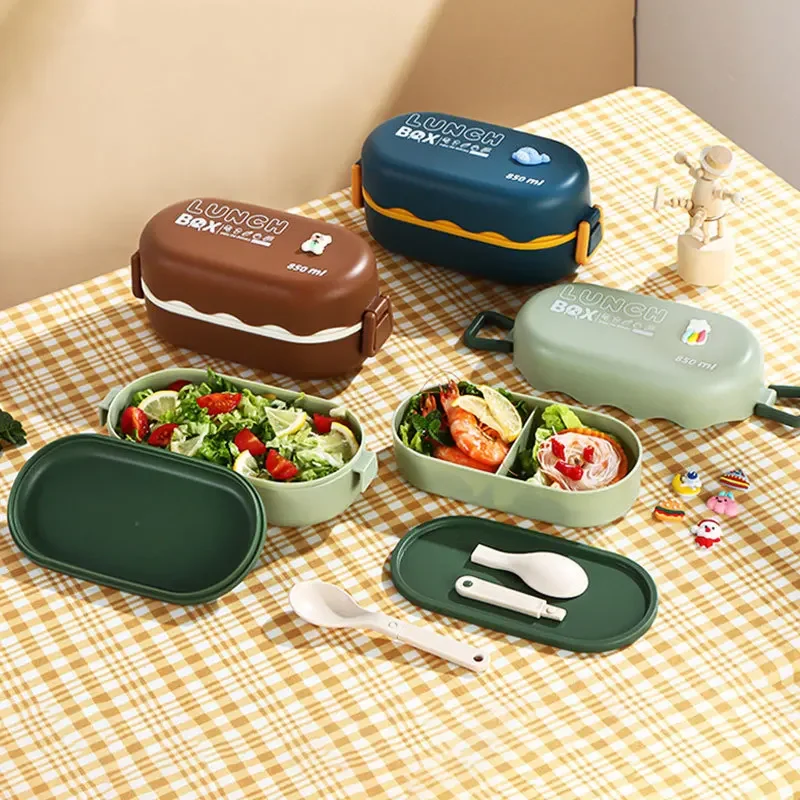 صندوق غداء بلاستيكي مزدوج الطب - مراجعة Meal Prep Lunch Boxes وسعره