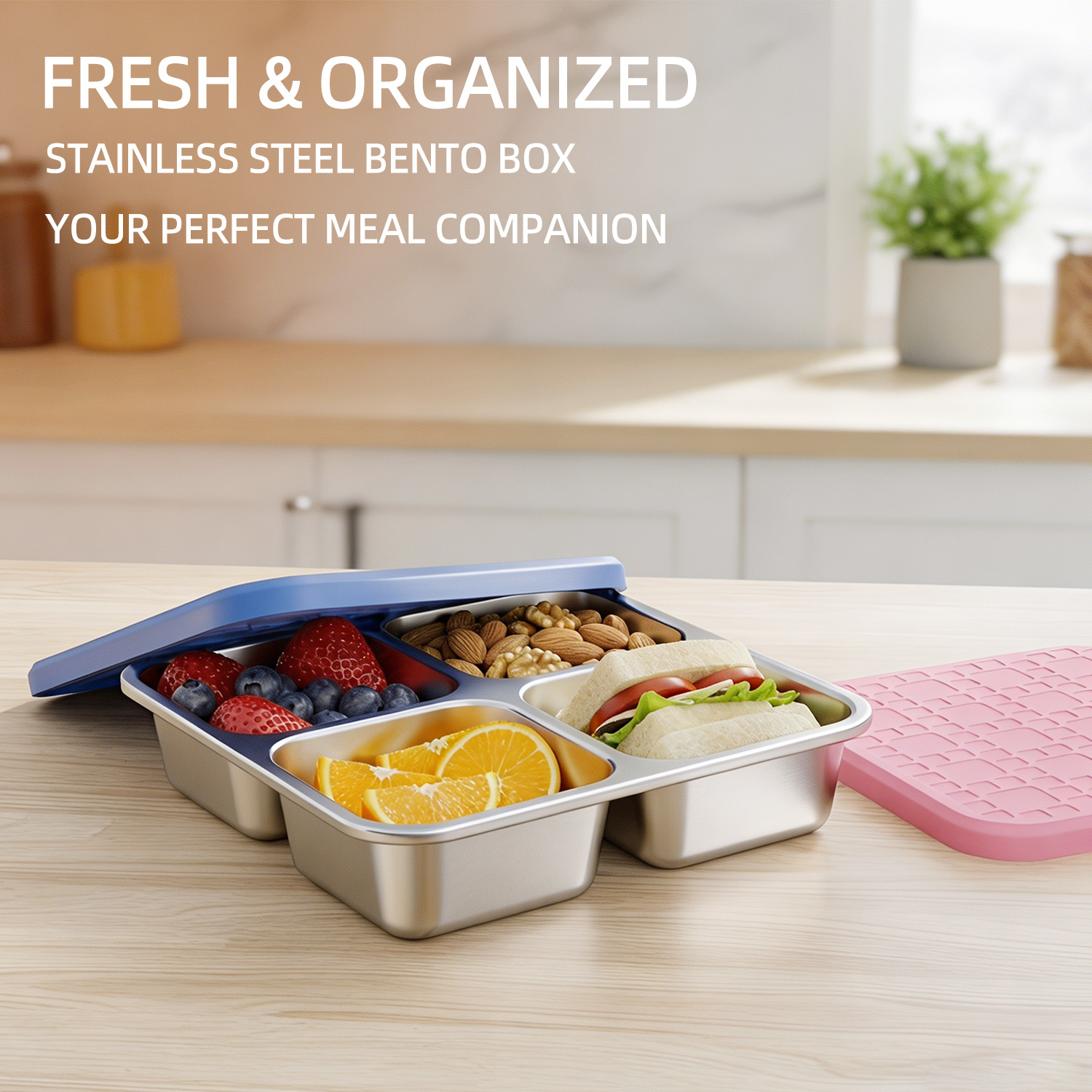 حاوية طعام مقسمة من الفولاذ ال - مراجعة Meal Prep Lunch Boxes وسعره